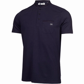 Comfortable Casual SkinFriendlyFibers Calvin Klein Middlebrook Polo Shirt - Evening Blue