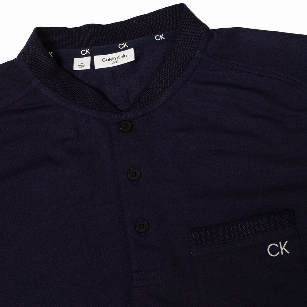 Classic Comfort soft fit Calvin Klein Middlebrook Polo Shirt - Evening Blue