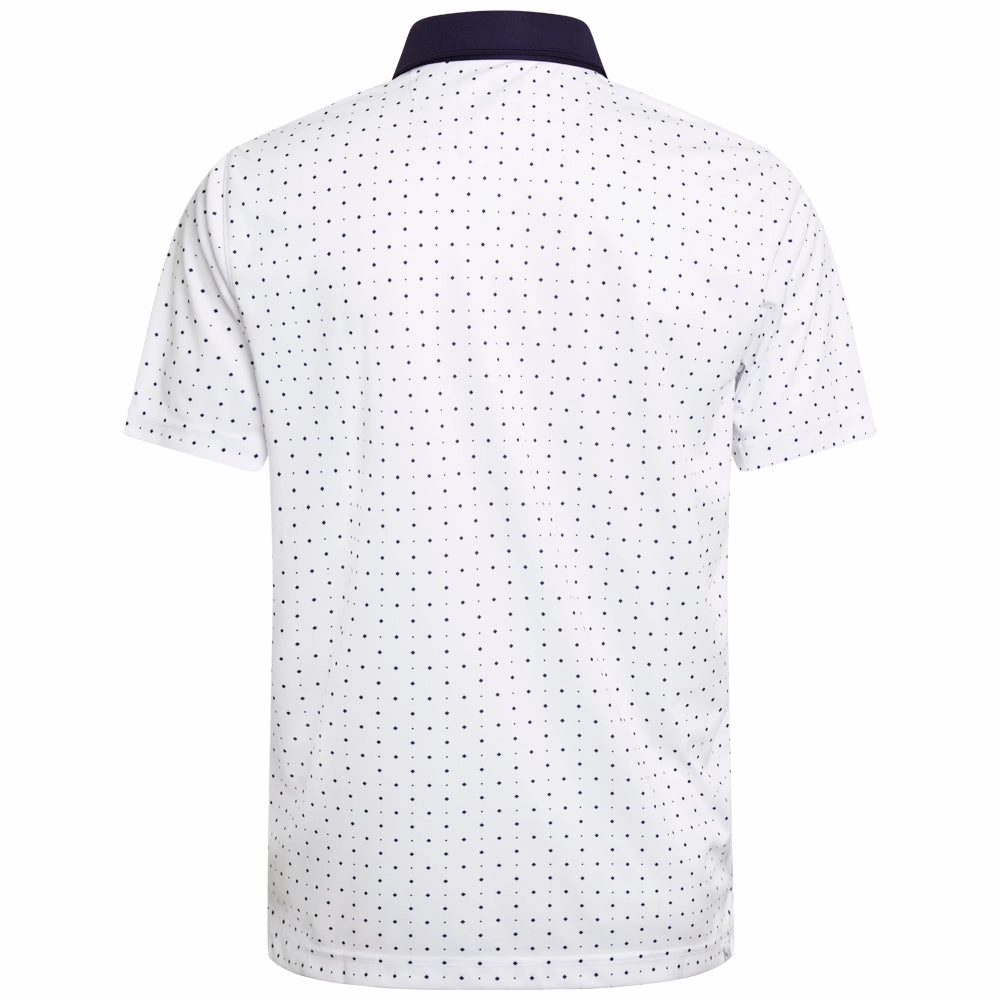 Puma Pure Geo Polo Shirt - White Glow/Deep Navy Seamless construction Sustainable Fibers