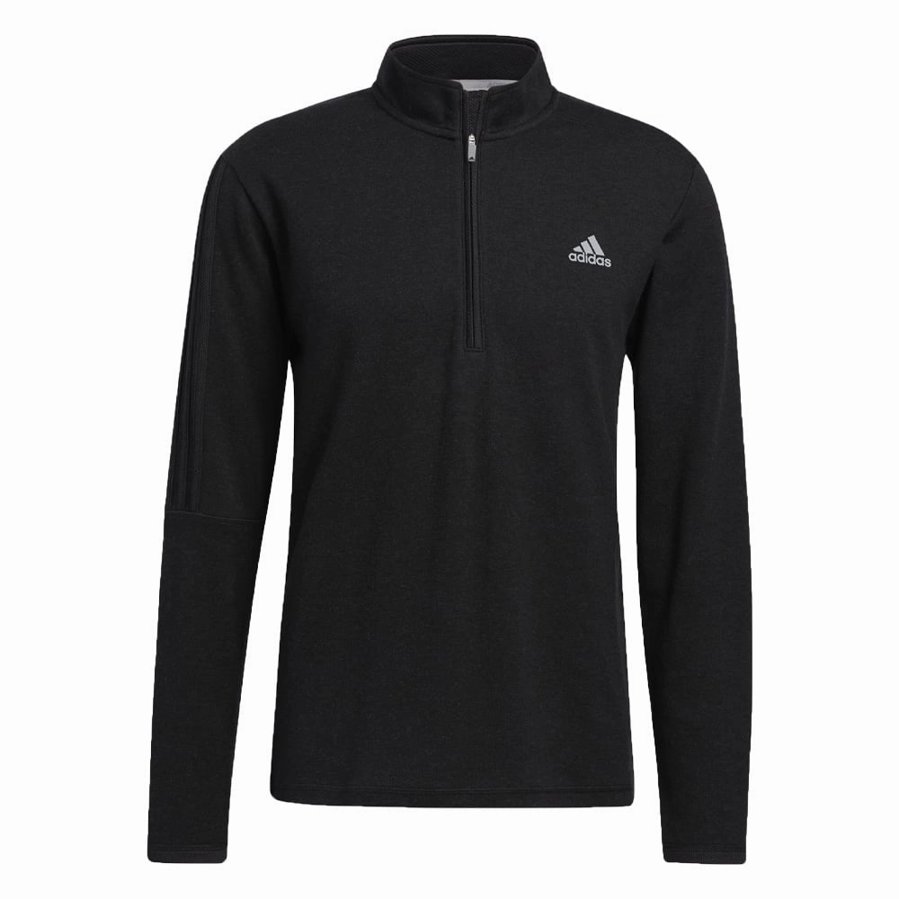 adidas 3 Stripe 1/4 Zip Midlayer - Black product future prospects