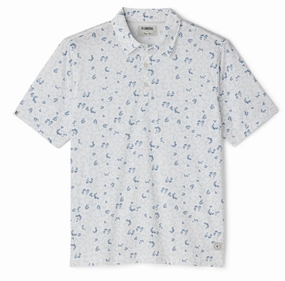 UV Protection Linksoul Delray Currents Print Polo