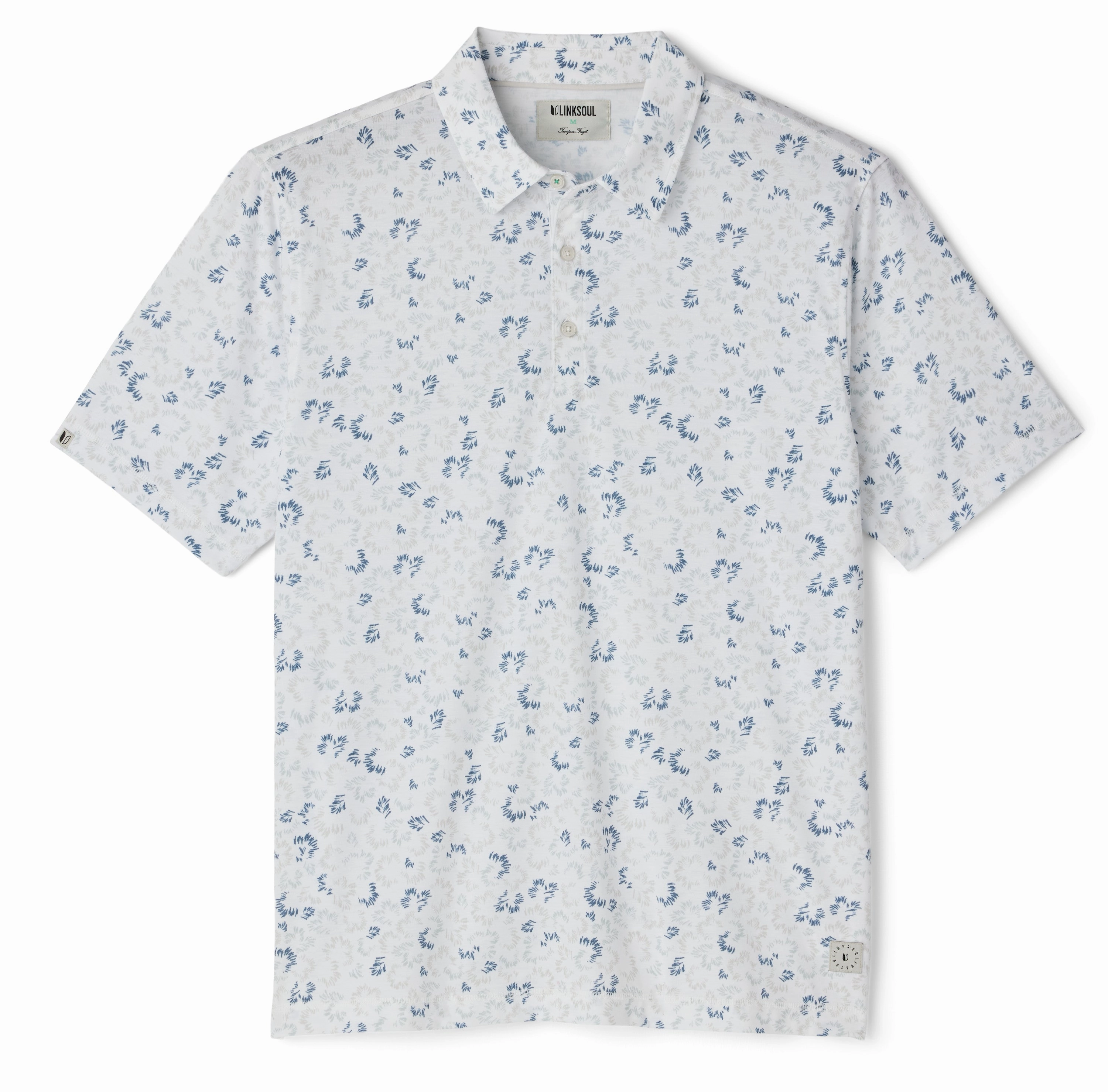 UV Protection Linksoul Delray Currents Print Polo