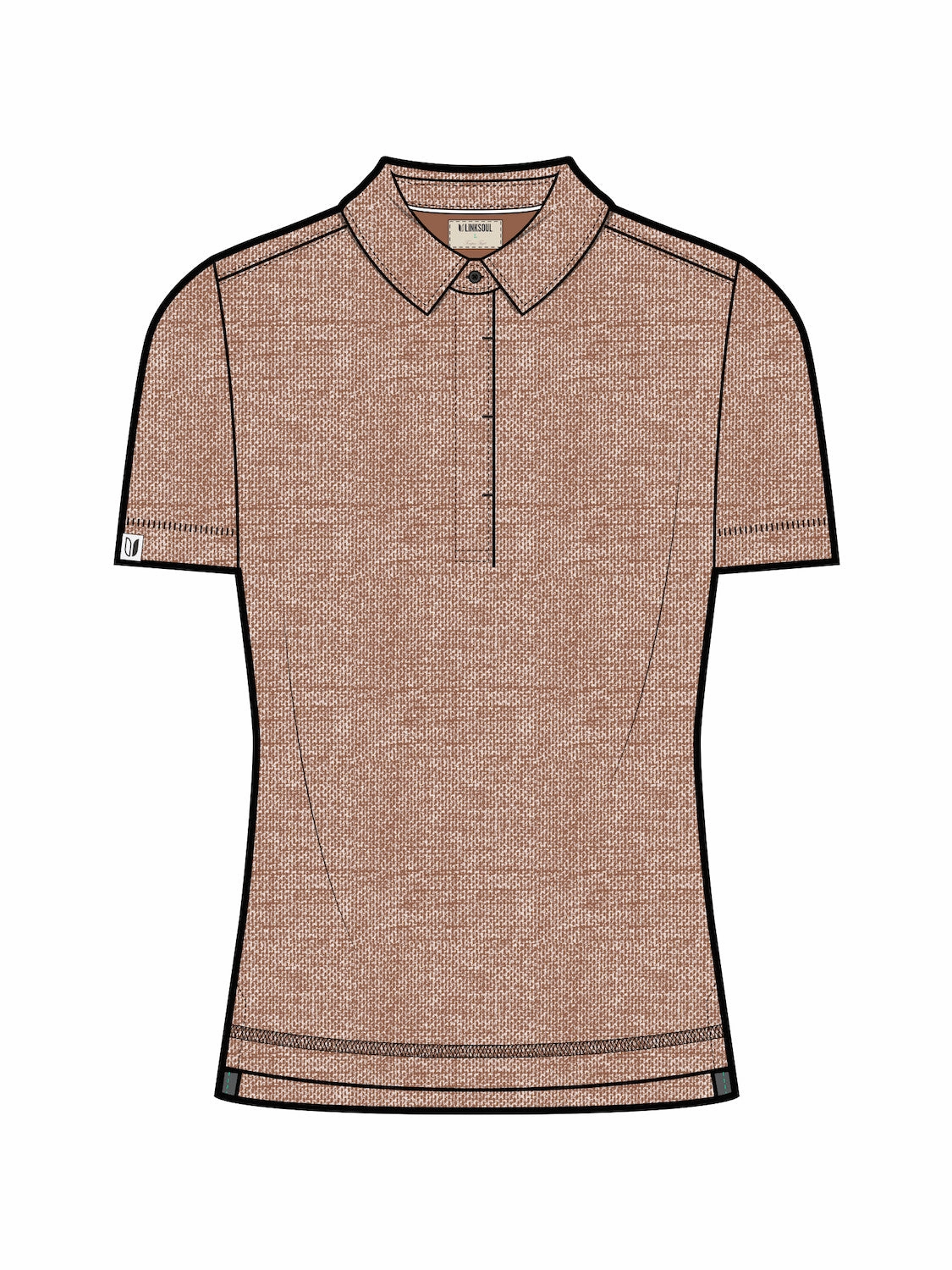 Linksoul Kara Womens Polo Professional Style Soft Fabric