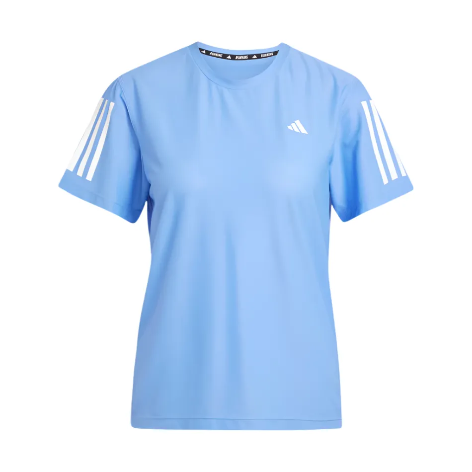 Long-Lasting Comfort Adidas Women's Own The Run T-Shirt in Blue Fusion AW25 Trendy Top Elegant