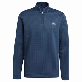 adidas DWR 1/4 Zip Pullover - Navy Vacation Style Cozy Wearable