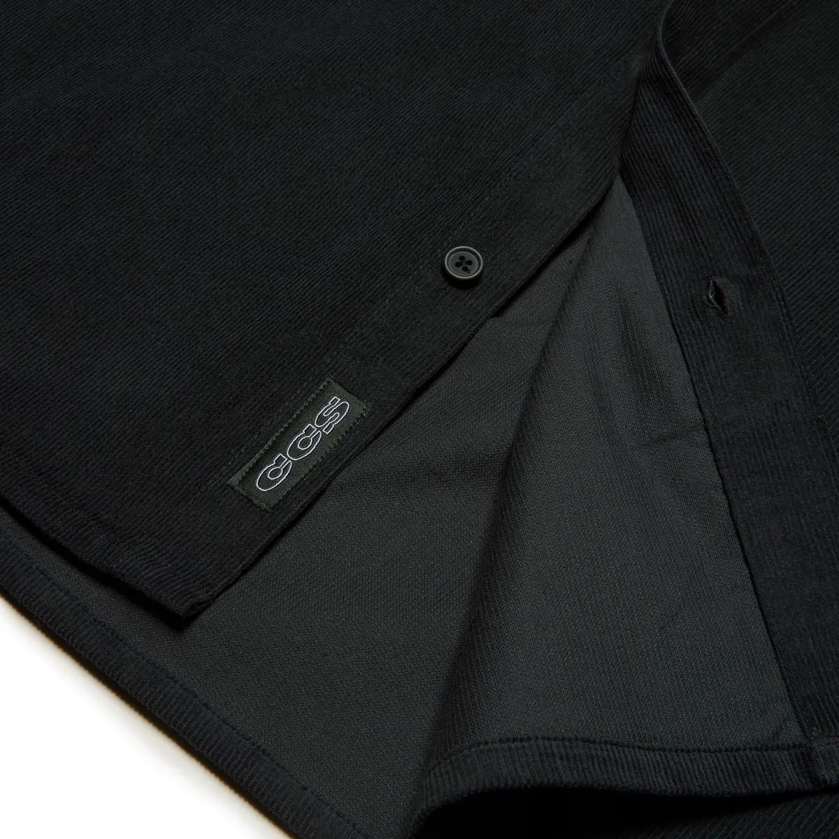 CCS Long Sleeve Corduroy Shirt - Green slim cut