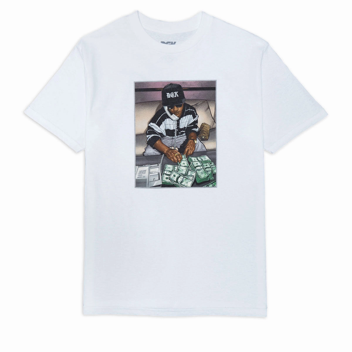 DGK Countdown T-Shirt - White fade resistant color