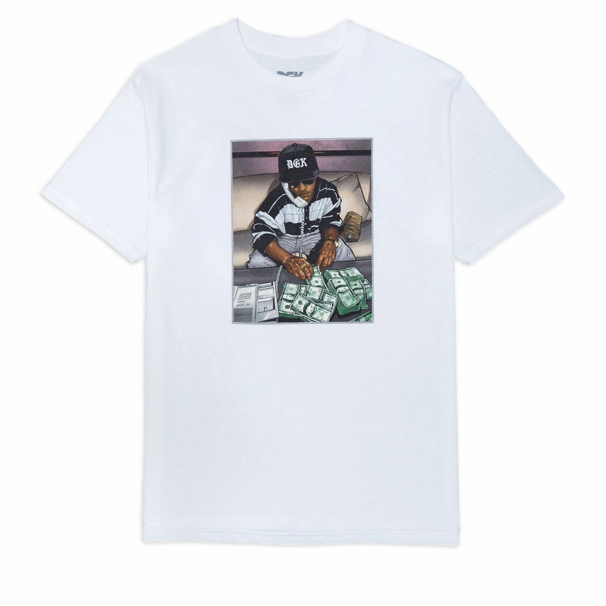 DGK Countdown T-Shirt - White Effortless Layer Playful Design