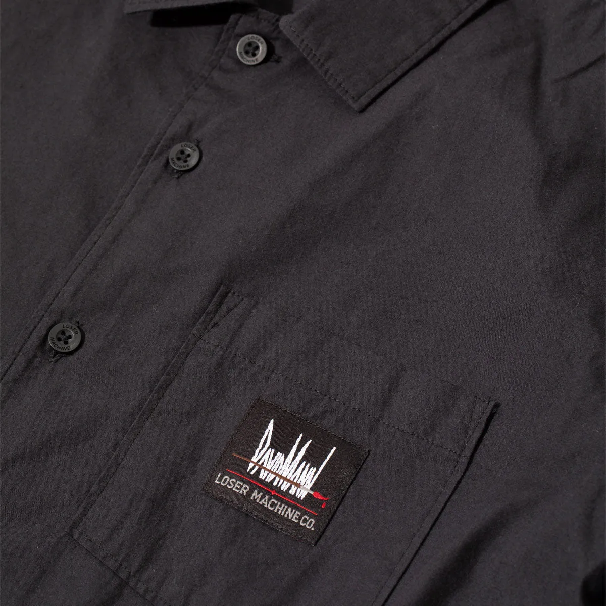 Loser Machine David Mann Work Shirt - Black Effortless Comfort No Bulk Layering System