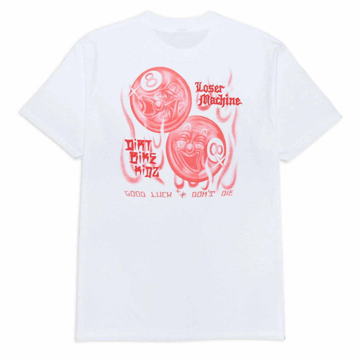 Trendy Top Elderly clothing Loser Machine 8 Ballerz T-Shirt - White