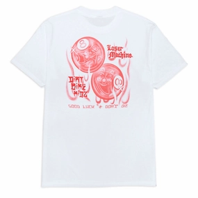 Trendy Top Elderly clothing Loser Machine 8 Ballerz T-Shirt - White
