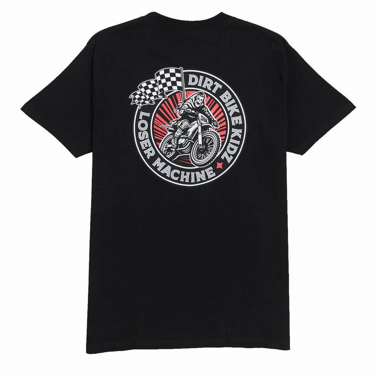 High Density Cotton Loser Machine Death Race T-Shirt - Black