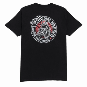 High Density Cotton Loser Machine Death Race T-Shirt - Black