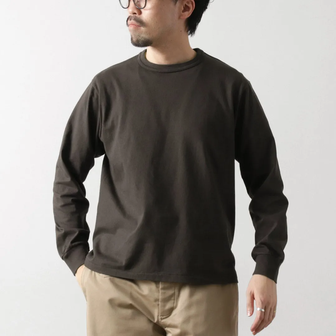 HEALTHKNIT / Tompkins Crew Neck Long Sleeve T-Shirt SkinFriendlyFibers Simple Comfort Look