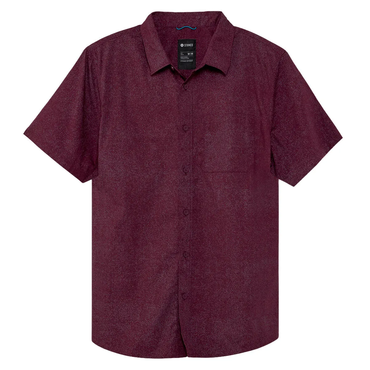 Stance Bales Button Up Shirt - Fig Fall Foliage Ultra Soft Interior