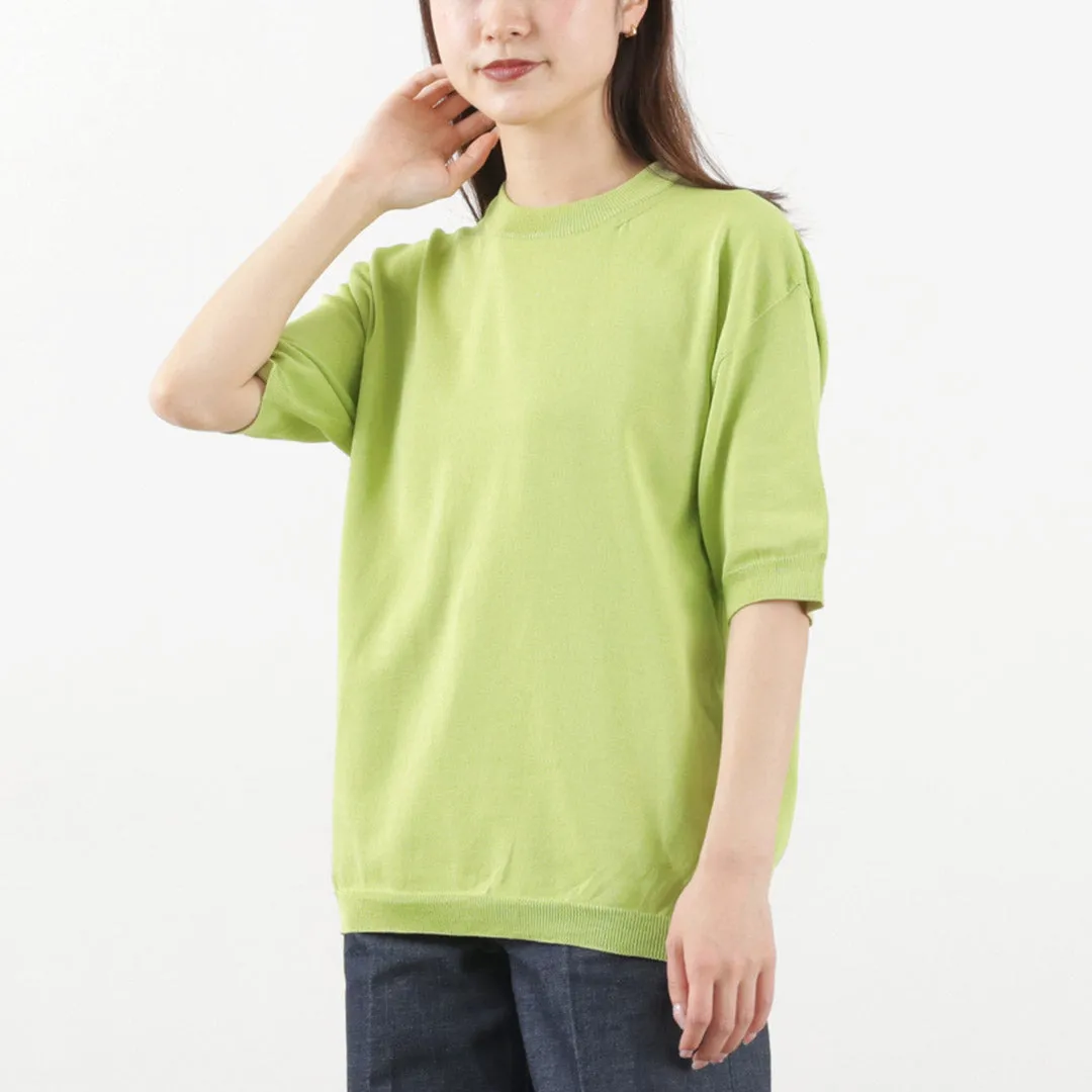 Comfort and style Stylish Comfort SOGLIA / Cotton Fitted Seamless Knit Tee