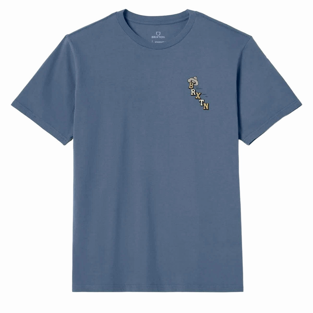 Brixton Buck Club T-Shirt - Harbor Blue ComfortFirst