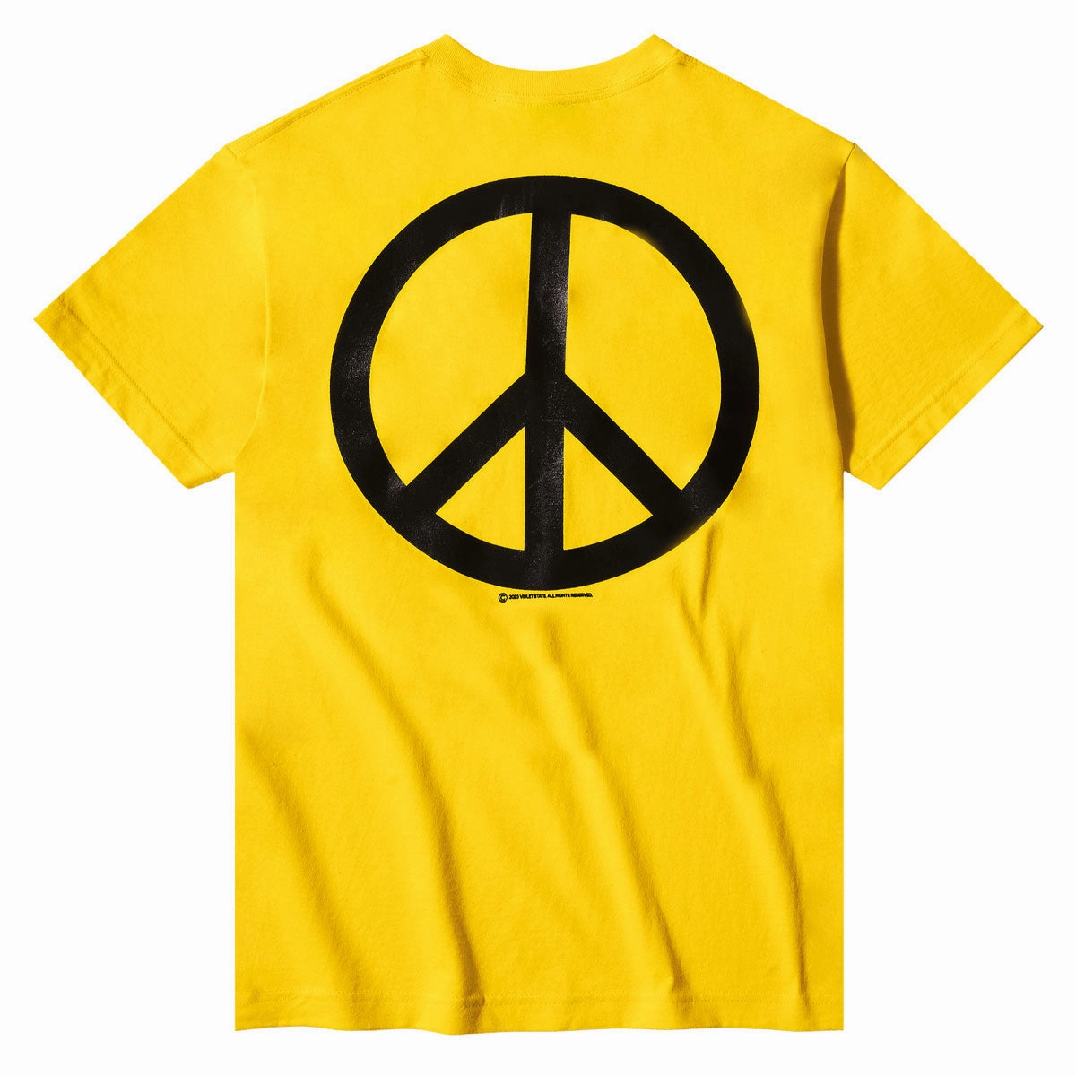 Violet Peace T-Shirt - Yellow Stylish Outfit