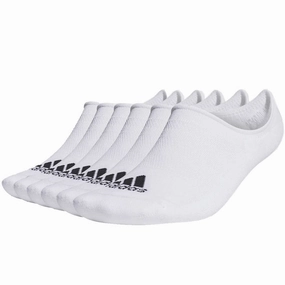 Round - toe Quick-Dry adidas Low Cut Socks (6 Pack) - White