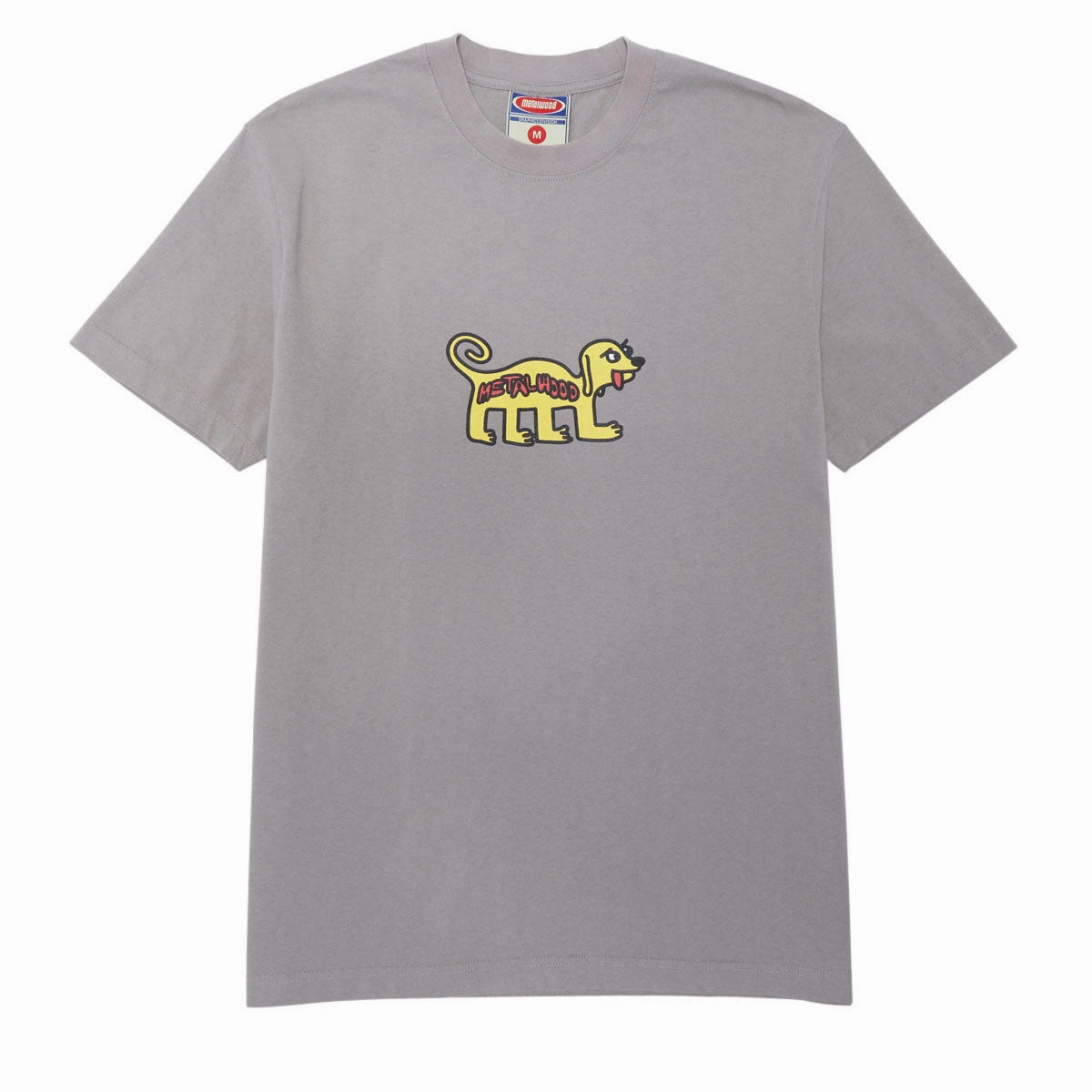 Embroidered Details Metalwood Doggy T-Shirt - Taupe