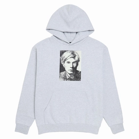 Obey Warhol Hoodie - Heather Grey Warm Garment