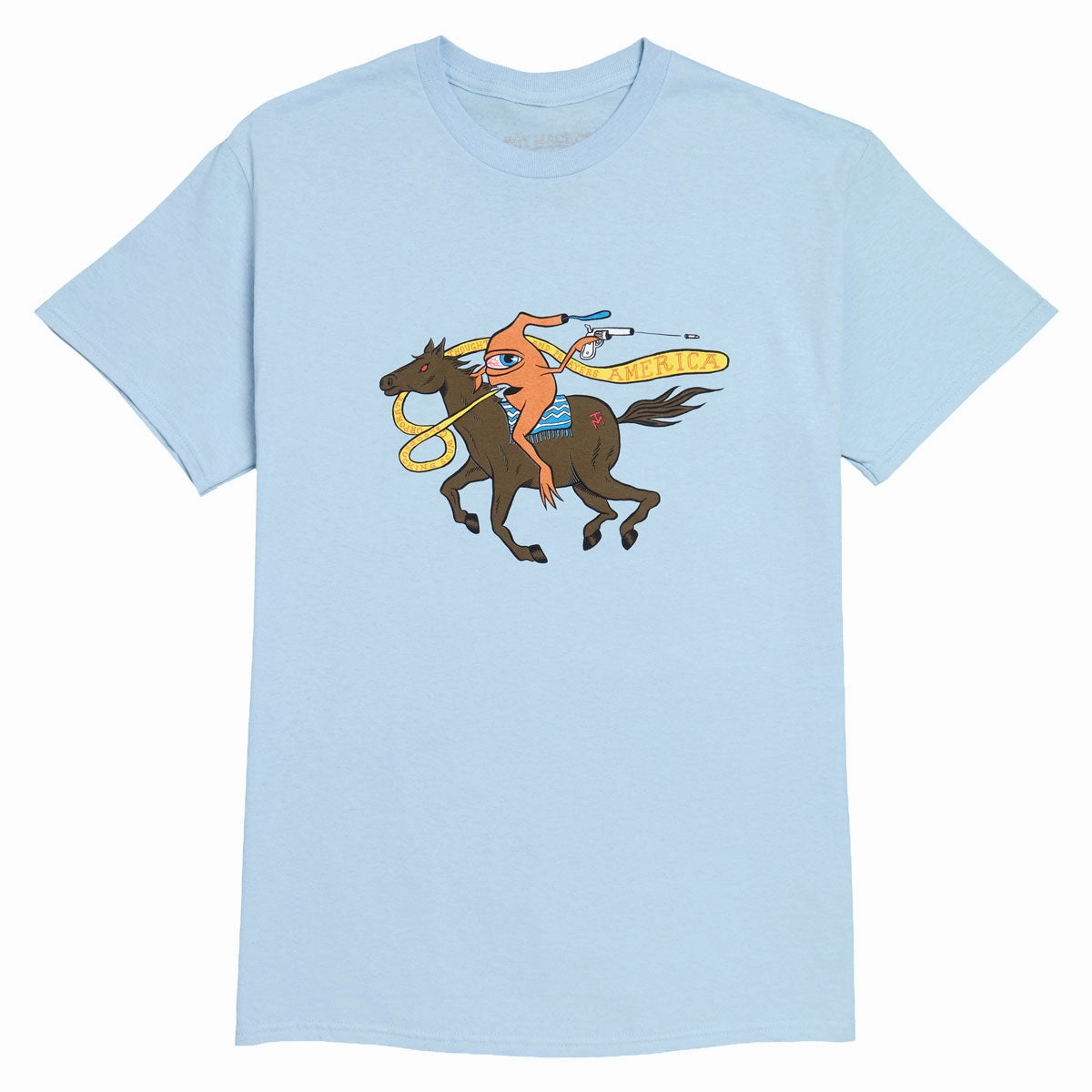 Toy Machine Thoughts And Prayers T-Shirt - Light Blue Classic Chic Non Restrictive Fit