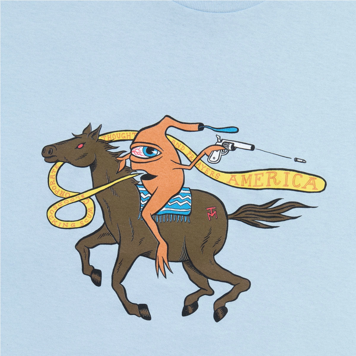 Ultimate Fit Toy Machine Thoughts And Prayers T-Shirt - Light Blue