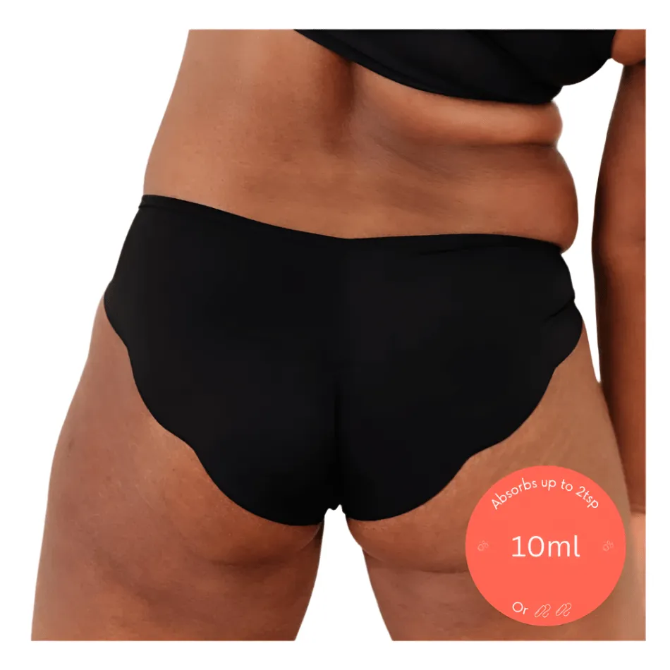 Thin Profile Daily Choice NIXI Body Sarah Sporty Leak Proof Women's Underwear in Black
