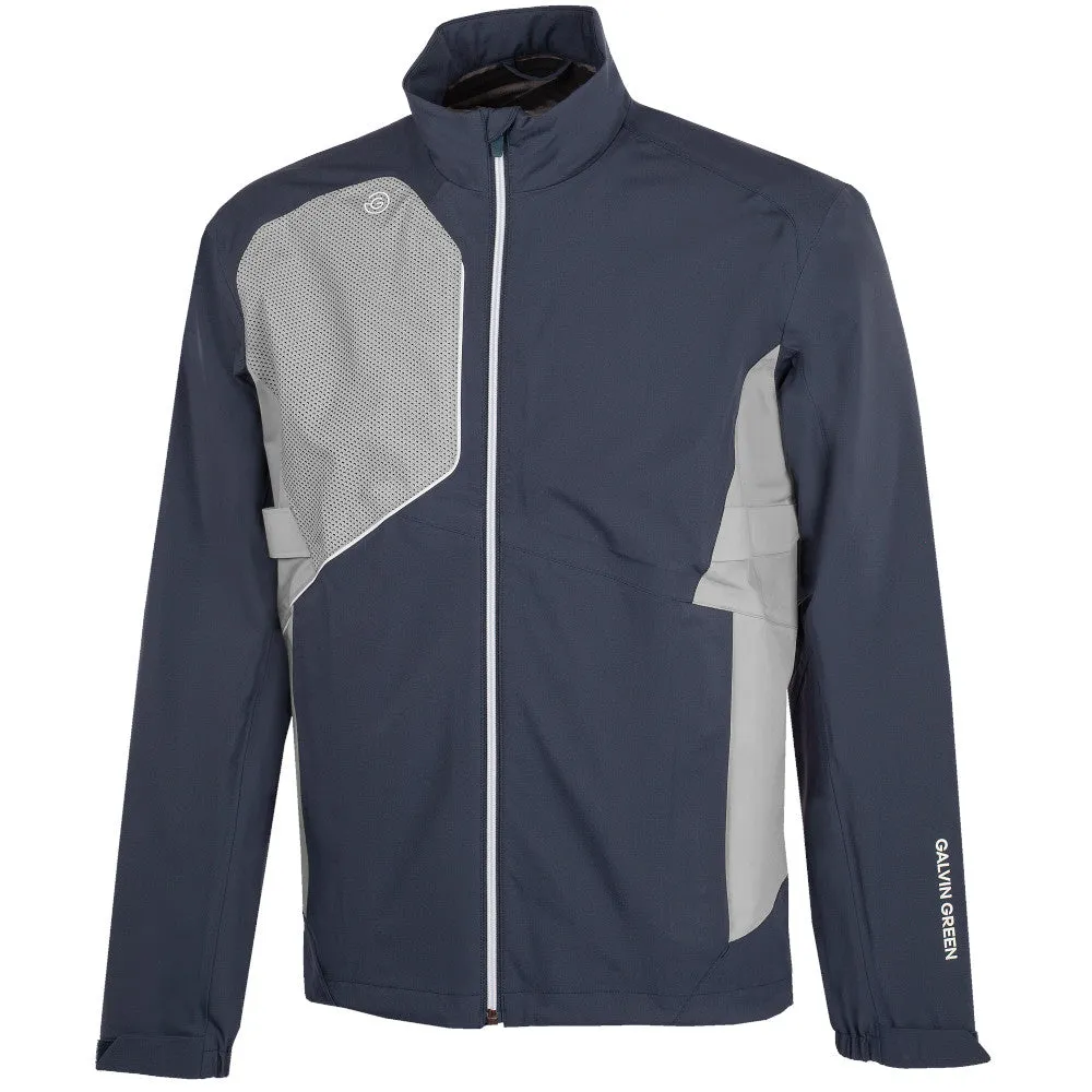 TearResistantOuter Galvin Green Ames Waterproof DRYVR Jacket - Navy/Cool Grey