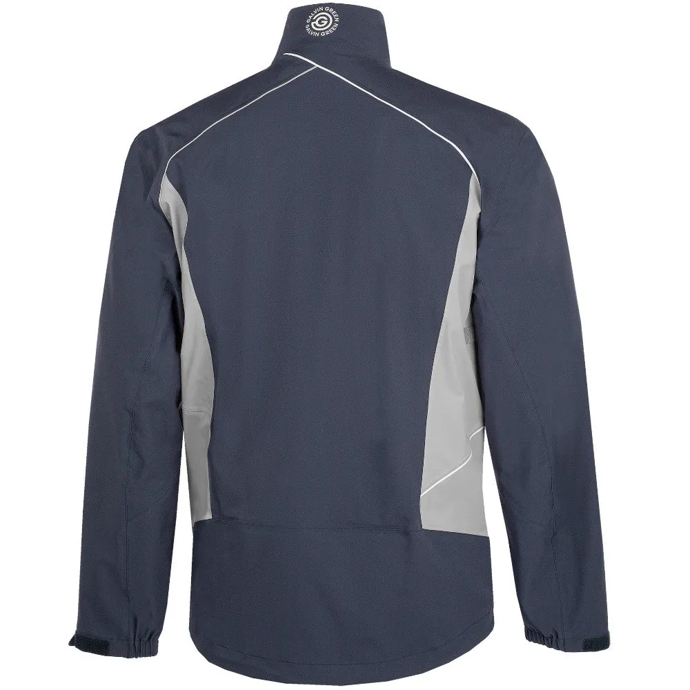 Functional Fit Windproof Hood Galvin Green Ames Waterproof DRYVR Jacket - Navy/Cool Grey
