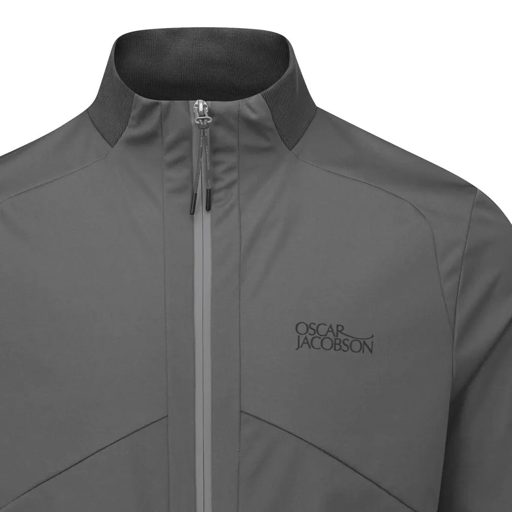 Oscar Jacobson Ramsden Tour Jacket - Pewter ConvertibleCollar Adjustable Cuffs