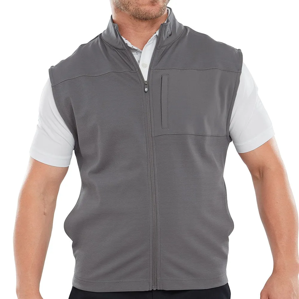 FootJoy Ottoman Knit Vest - Lava Reflective Trims
