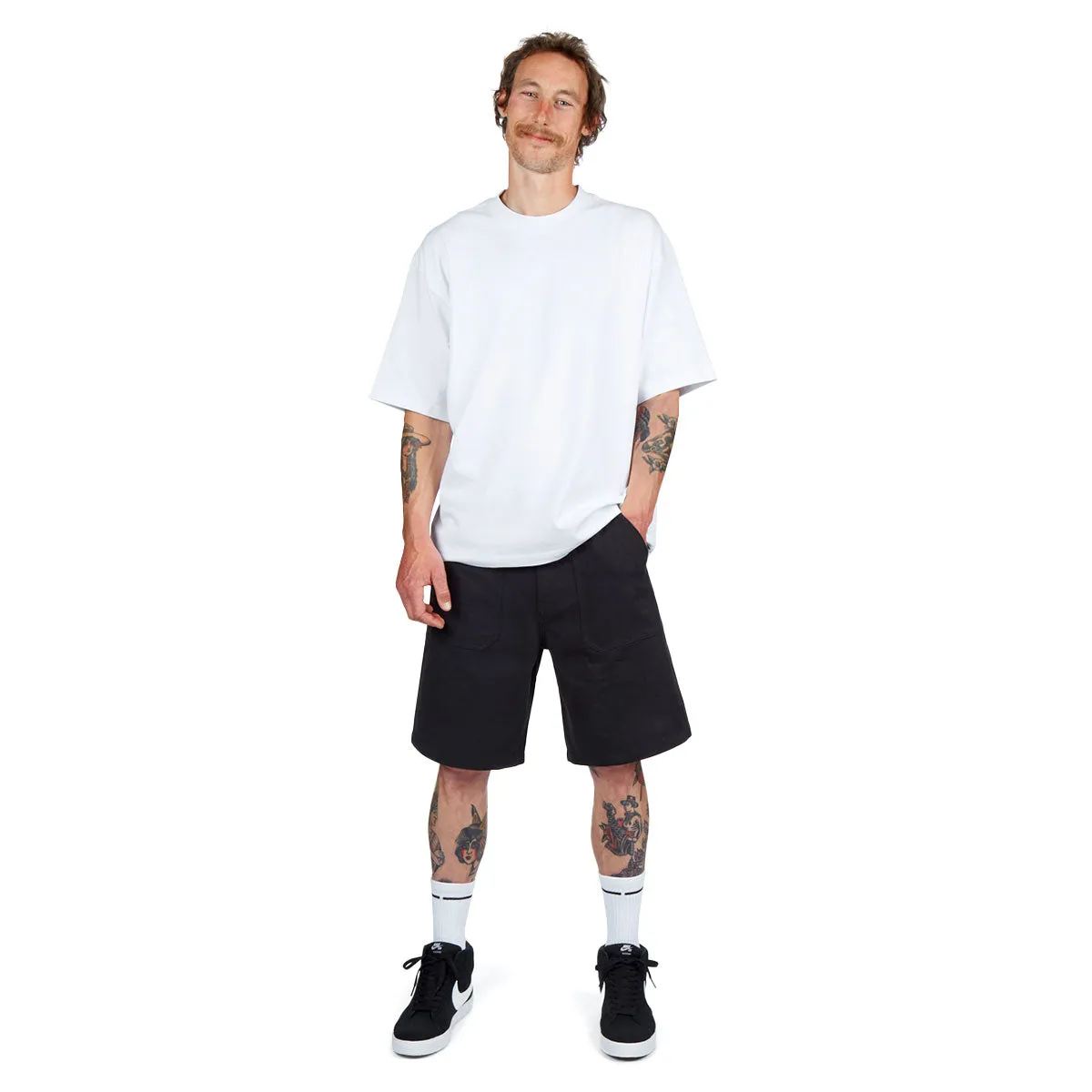 DoubleStitchedSeams CCS Surplus Herringbone Shorts - Black