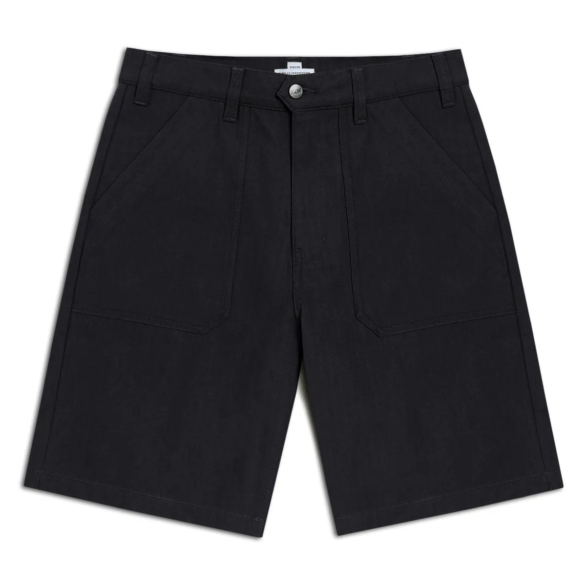 CCS Surplus Herringbone Shorts - Black Non Restrictive Cut Fitness Look