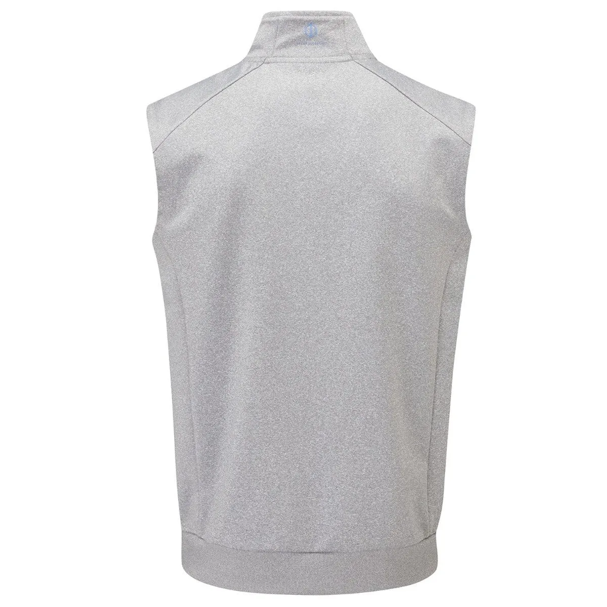 Oscar Jacobson Trent Tour 1/2 Zip Golf Vest - Light Grey Industrial Strength Stitching