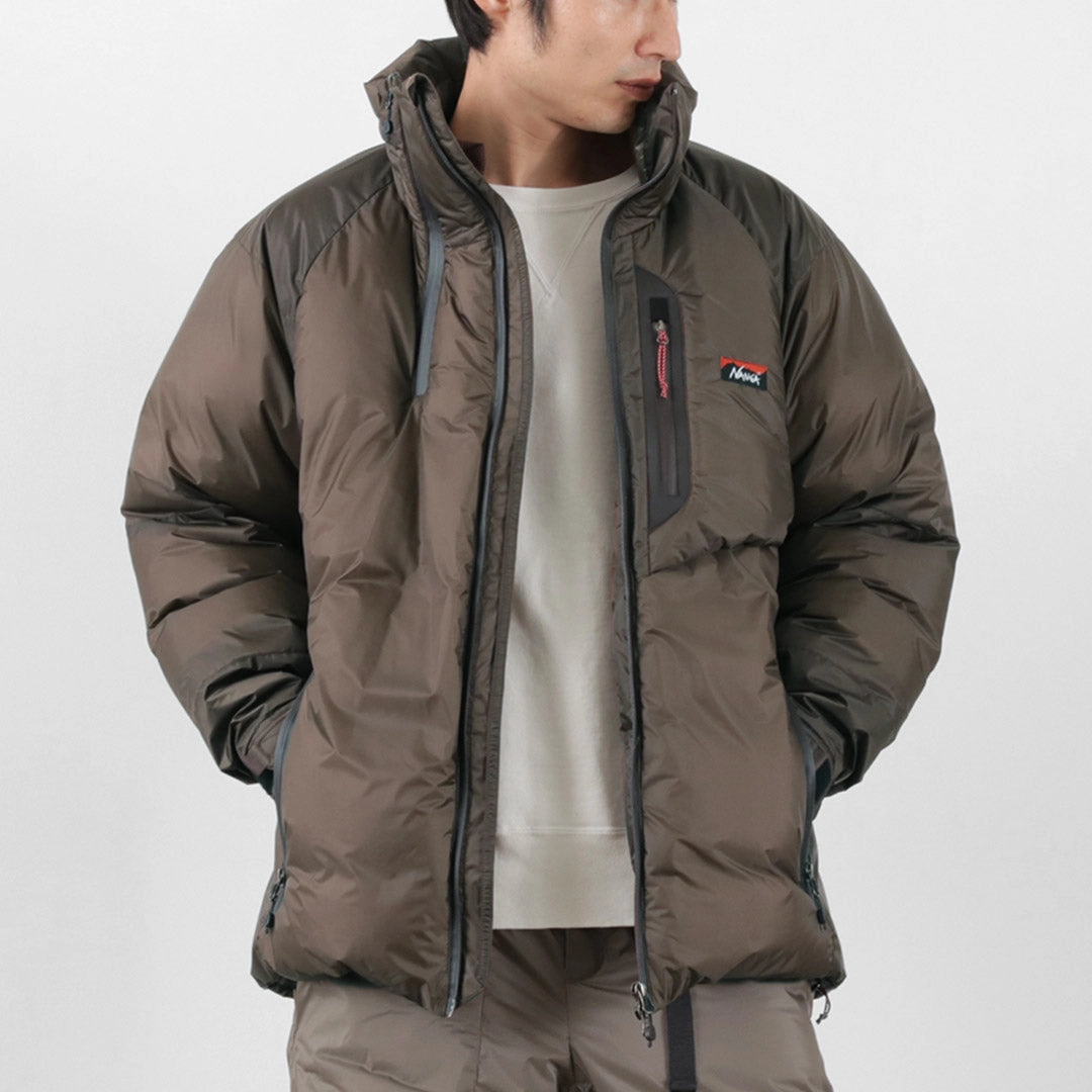 NANGA / Mikami - Aurora Light Down Stand-up Collar Jacket Reinforced Elbow Panels