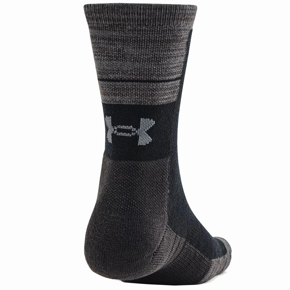 Under Armour Cold Weather Crew Socks (2 Pack) - Black/Pitch Grey On The Go arm warmers