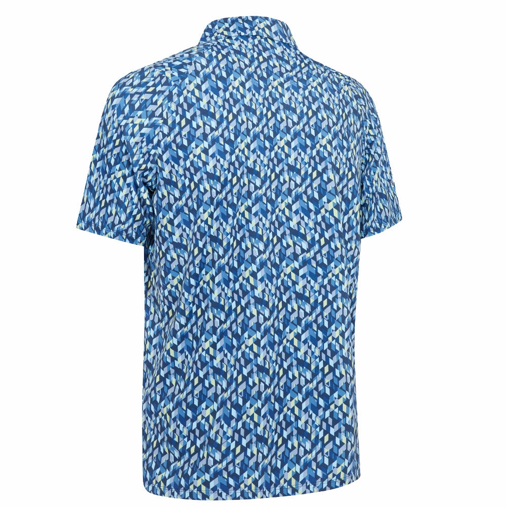 Callaway Kaleidoscope Chev Polo Shirt - Peacoat GarmentDyedTexture