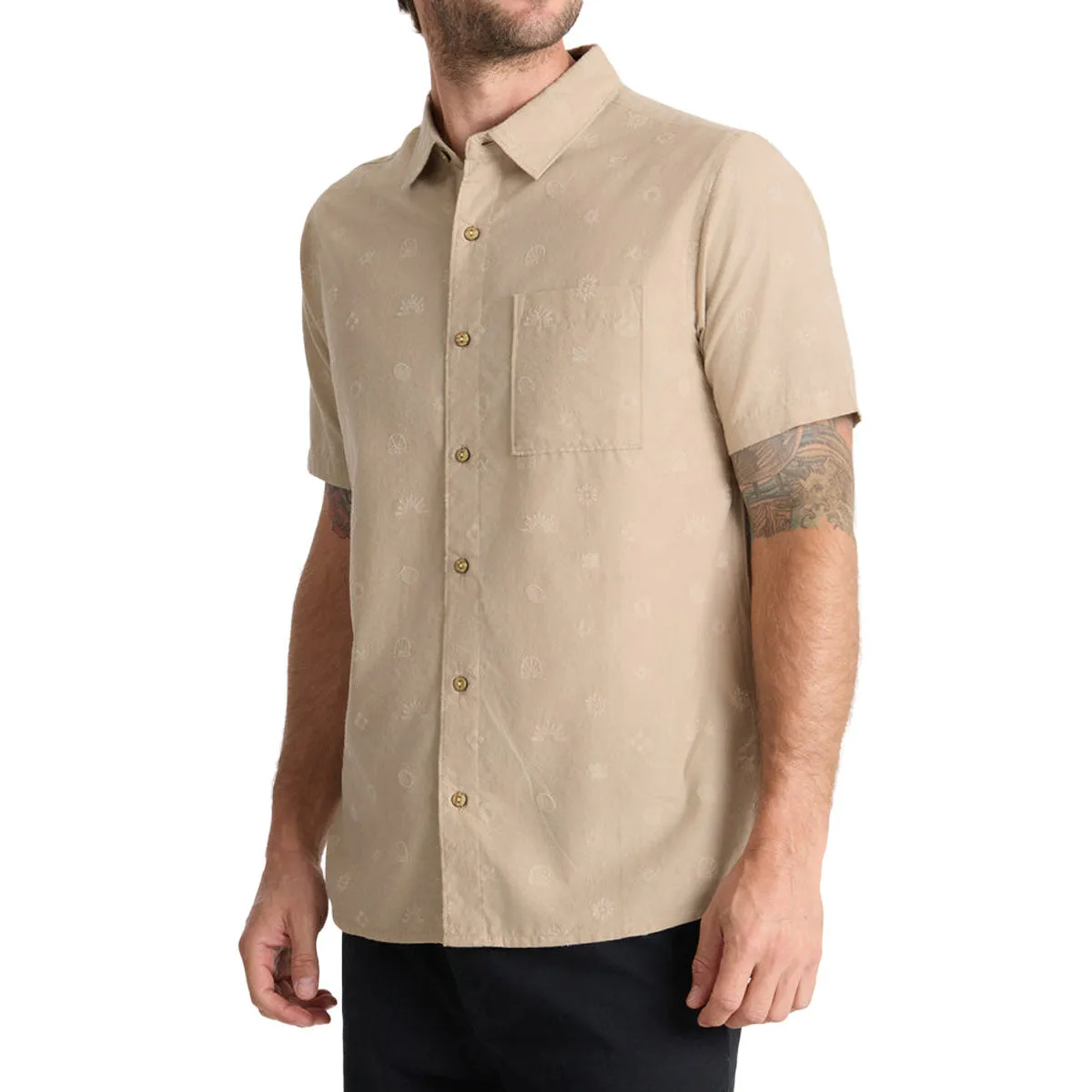 Roark Journey Shirt - Fossil Button front