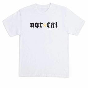 Oversized Silhouette Nor Cal Medieval T-Shirt - White