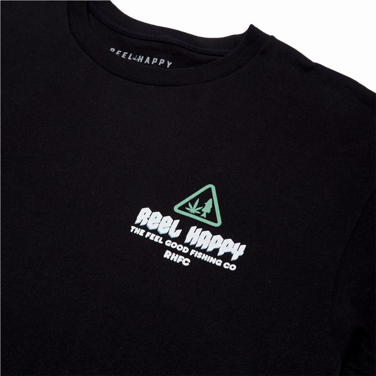 Timeless Design Reel Happy Smokey Vibes T-Shirt - Black