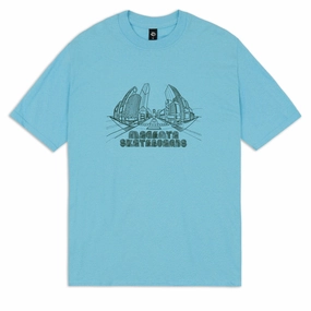 Magenta 3D T-Shirt - Blue Breathable apparel Biodegradable Textile
