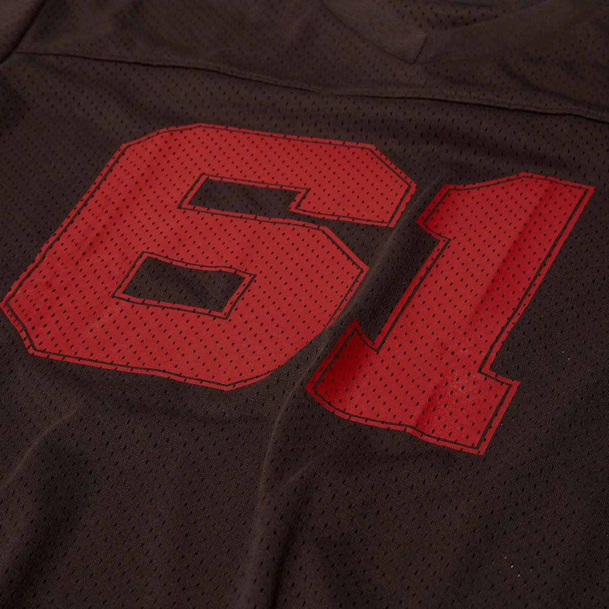 Abrasion resistant Stretch Fit Technology Fucking Awesome Stamp Logo Practice Jersey - Brown