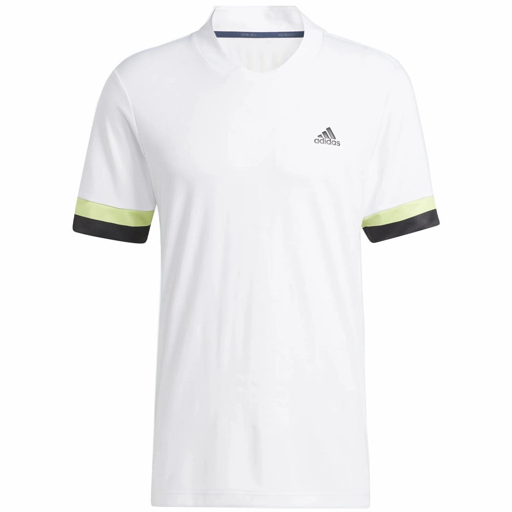 winter warmth adidas HEAT.RDY Primegreen Polo Shirt - White