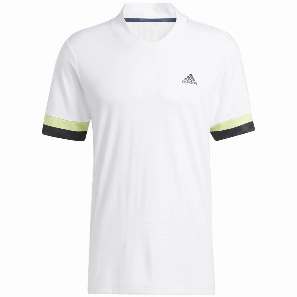 adidas HEAT.RDY Primegreen Polo Shirt - White Crew Neck Design
