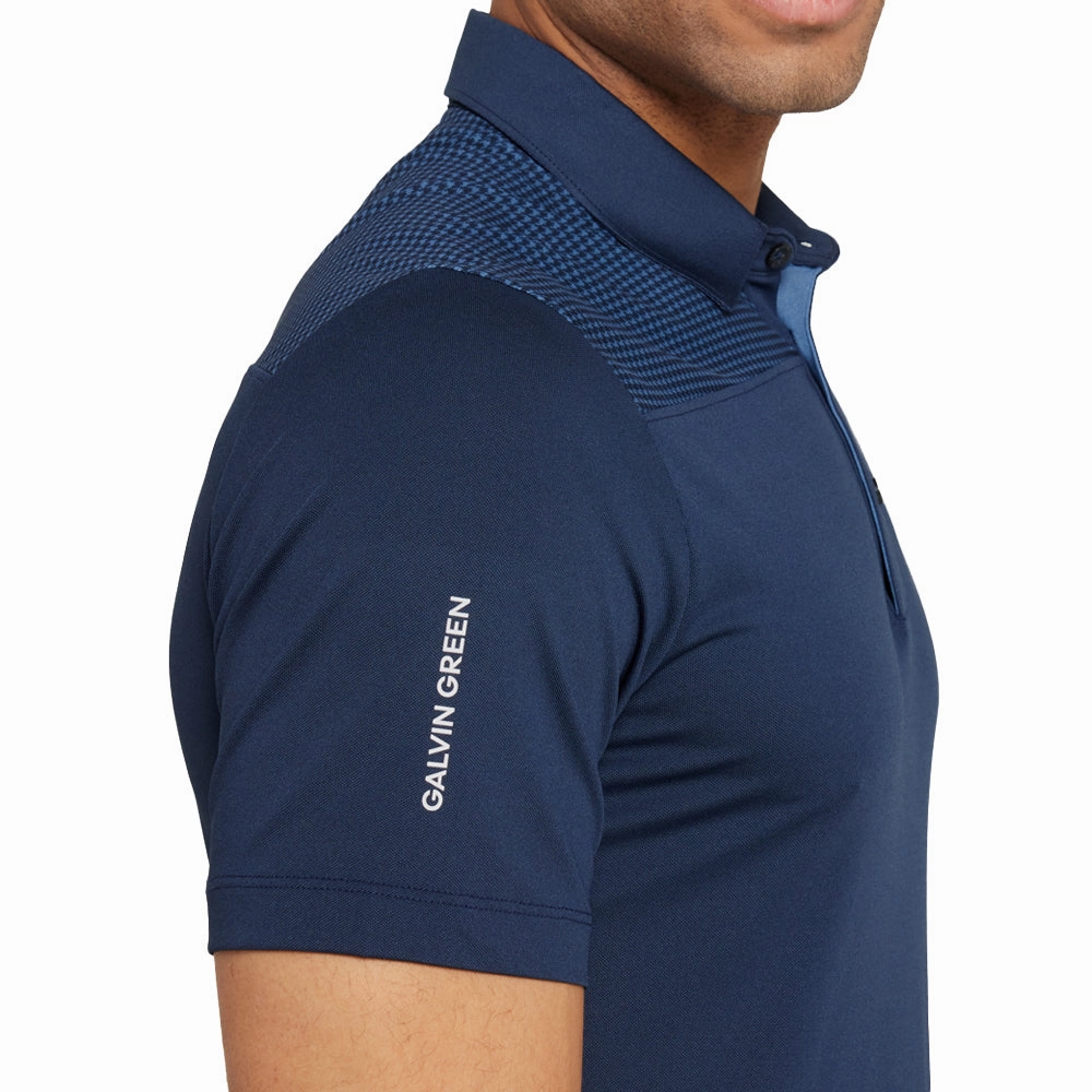 Chic Fashion Galvin Green Miran Polo Shirt - Navy/Moonlight Blue