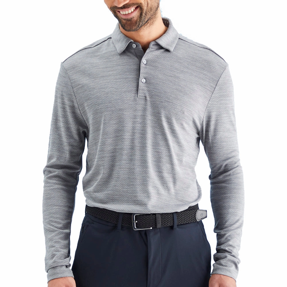 Ping Creek Polo Shirt - Rock Melange Wrinkle Resistant Material