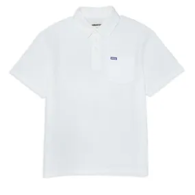 Metalwood Airy Pocket Polo Shirt - White Quick-Dry