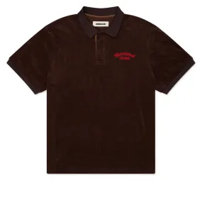 Metalwood Medieval Terry Polo Shirt - Dark Chocolate natural fiber Weekend Adventure