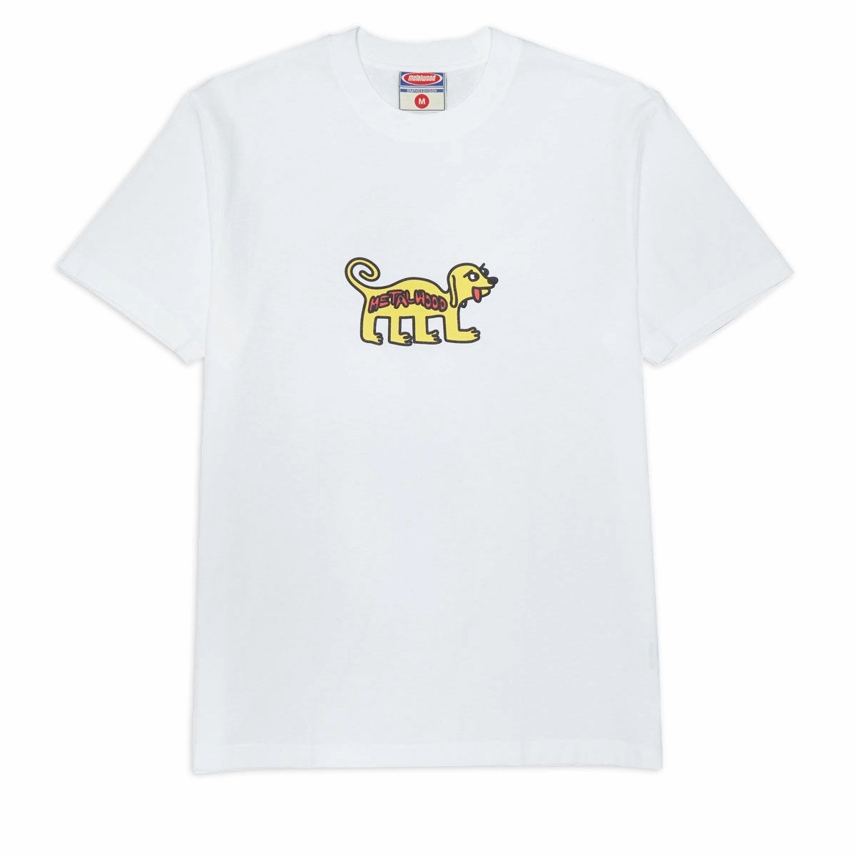 Easy-to-Match Metalwood Doggy T-Shirt - White